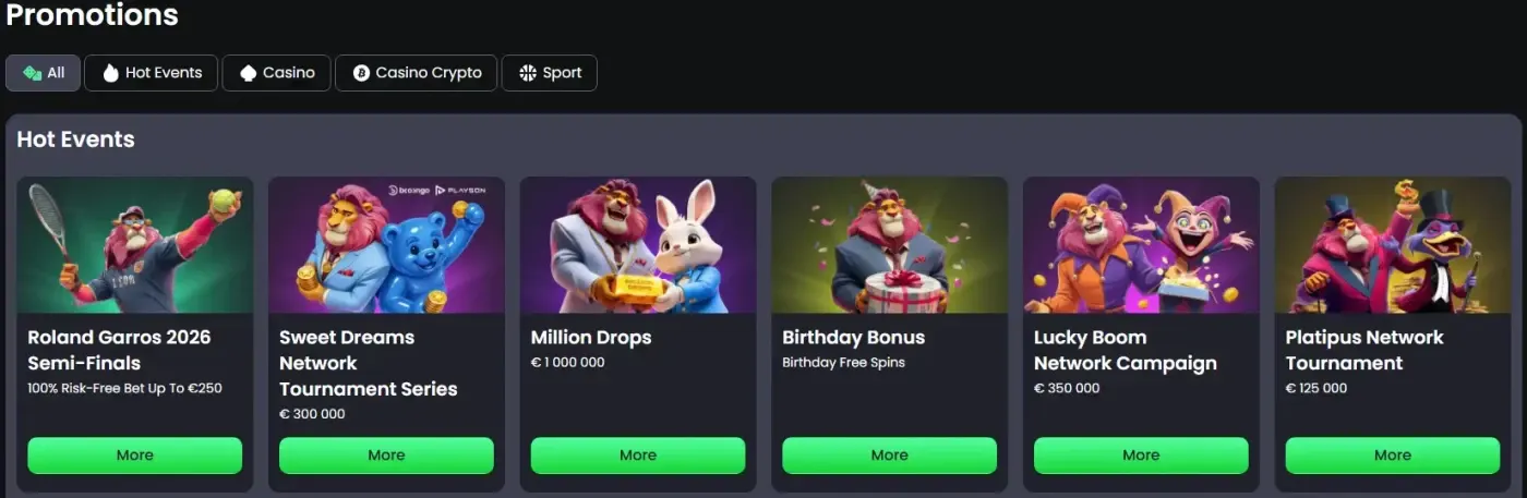 Tiptop Casino Bonus